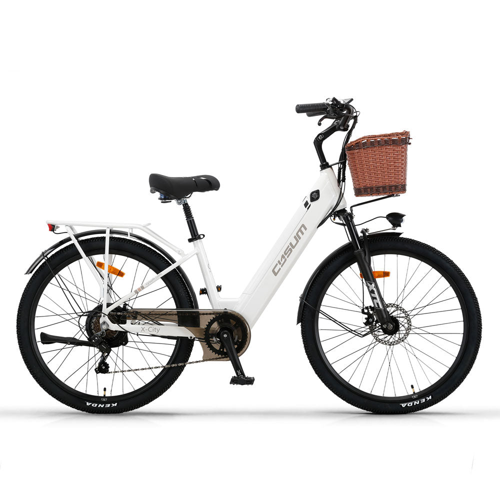 urban x electric bike CYSUM X-City 48V 250W Commuter E-Bike 26" Aluminum with 10.4AH Battery City Electric Bicycle for Women – eSoulbike