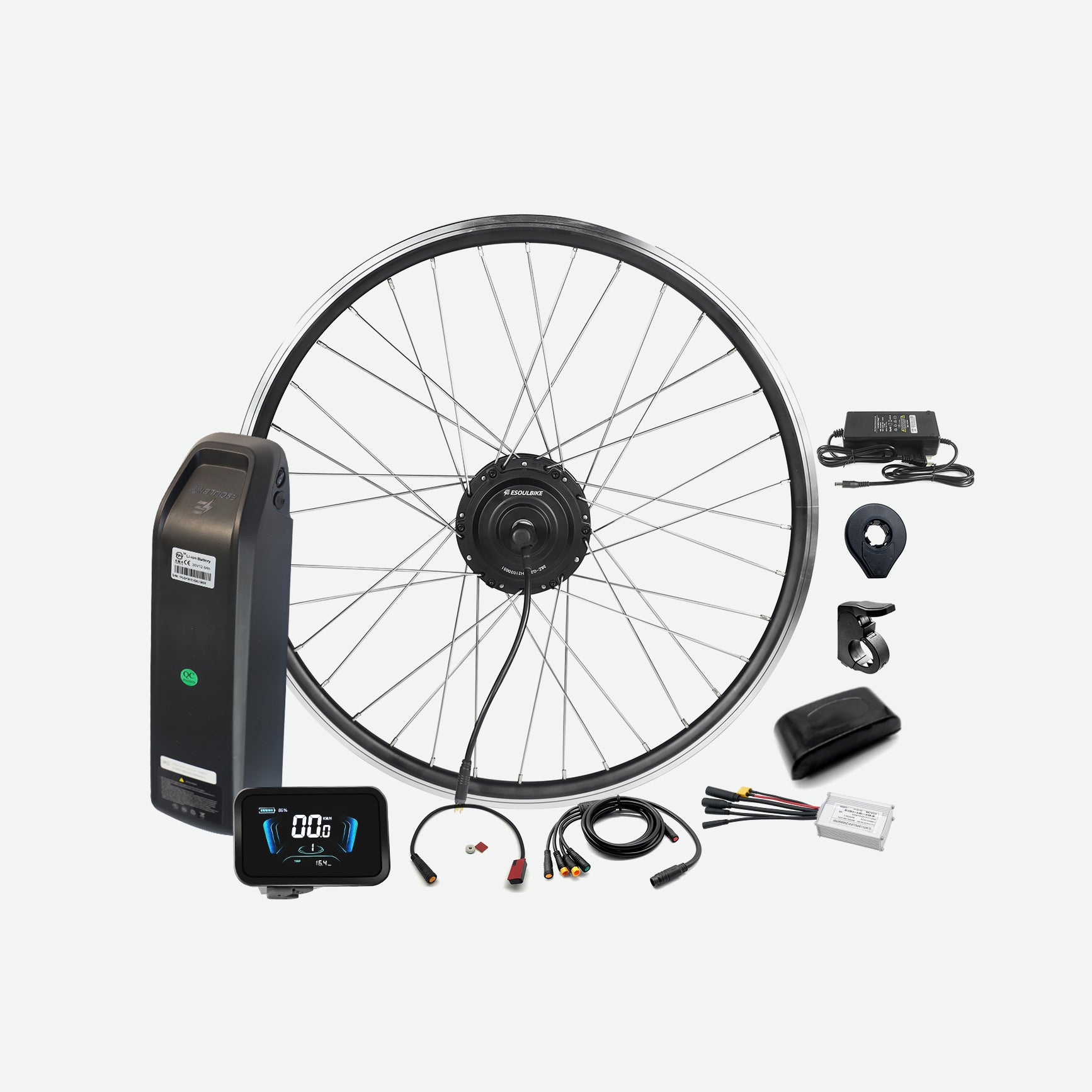 36V 250W Front Wheel Electric Bike Conversion Kit With Battery – eSoulbike 36V 250W Front Wheel Electric Bike Conversion Kit With Battery – eSoulbike