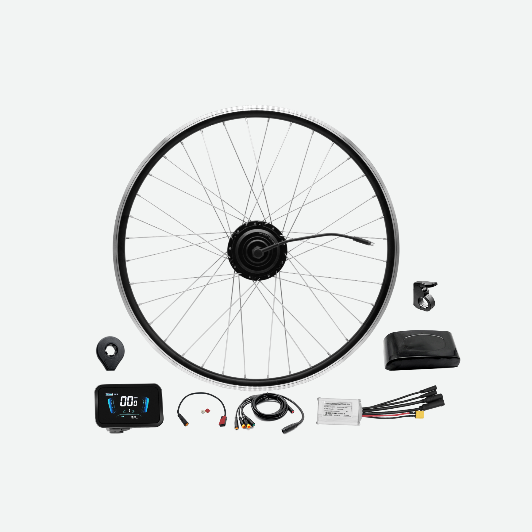 36V 250W Front Wheel Electric Bike Conversion Kit With Battery