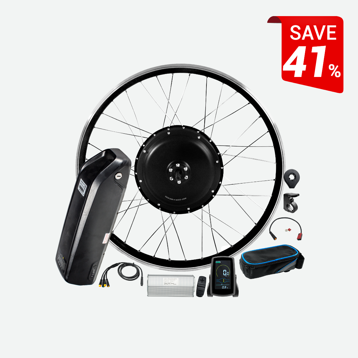 Bestes E Bike Umrustkit fur Hinterradnabe 48V 1500W zum Verkauf eSoulbike