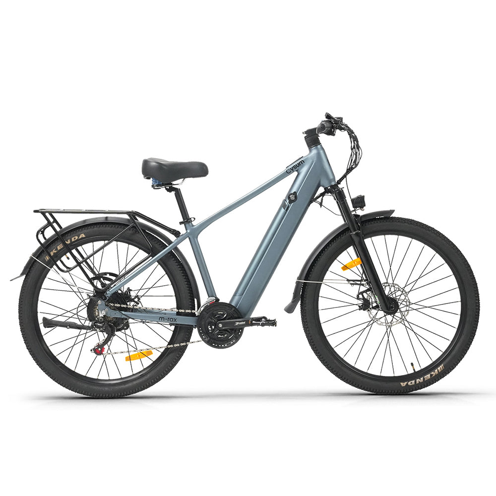 e bike damen 48v CYSUM M-Rax 350W City Electric Bike 27.5" Removable Battery Commuter E-Bike for Adults EU-Ready 25km/h Electric City Bike – eSoulbike