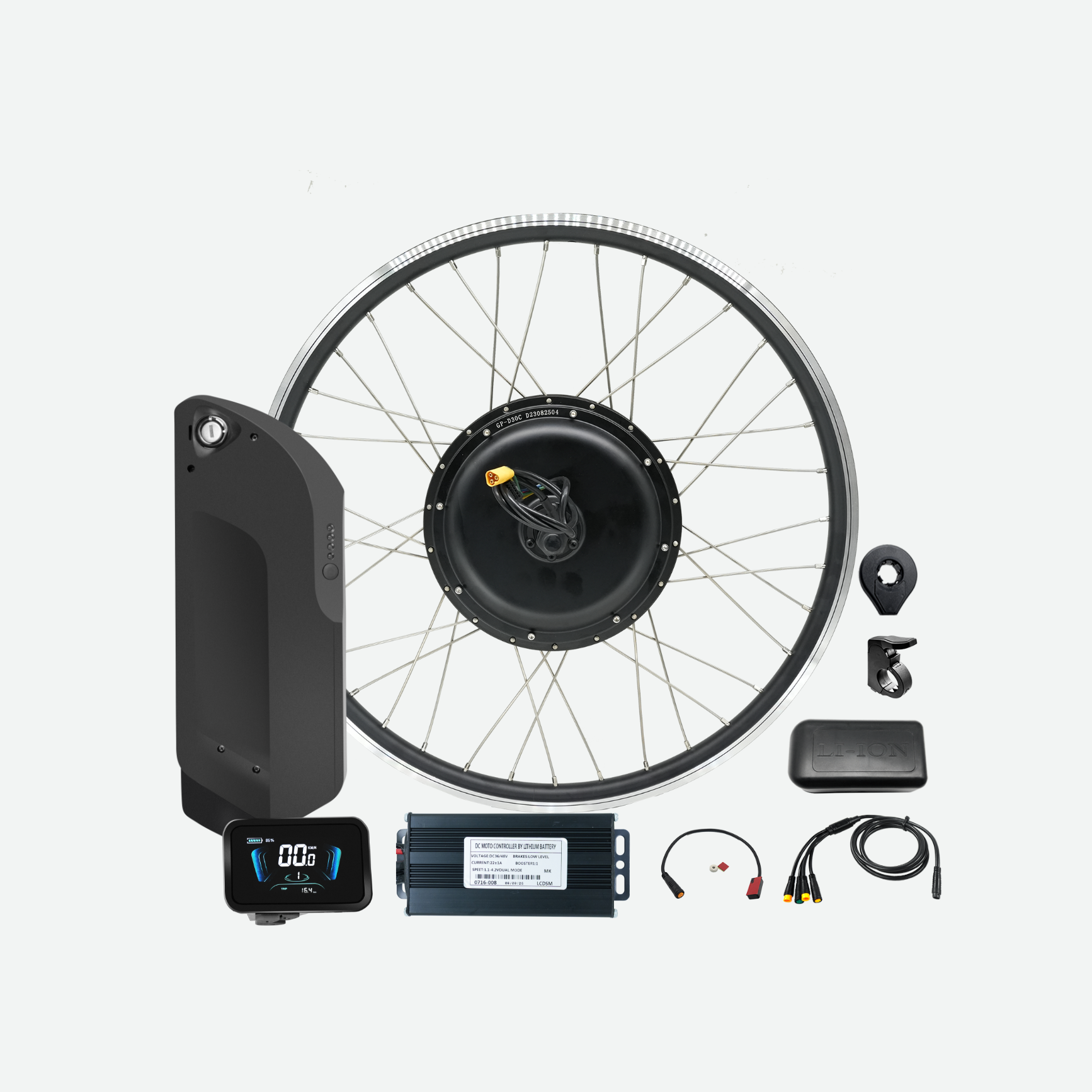 eSoulbike™ 48V 1000W Gearless Rear Hub Wheel Ebike Conversion Kit
