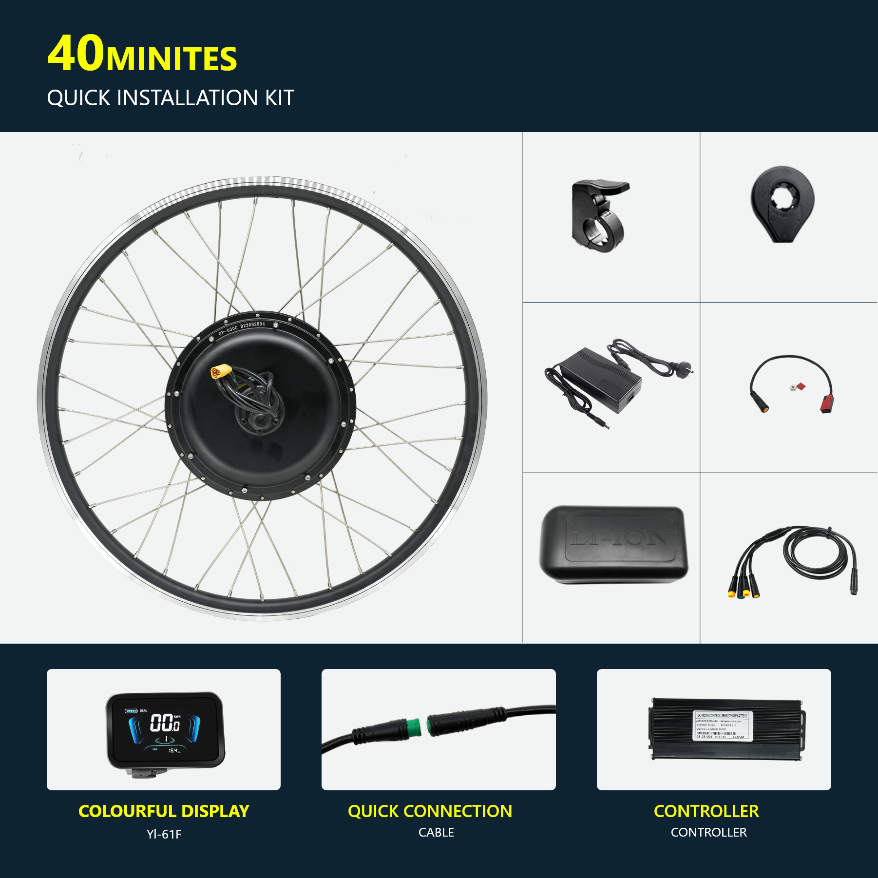 48v 1000w electric bicycle kit 48V 1000W Electric Bike Conversion Kit With Battery Sale – eSoulbike