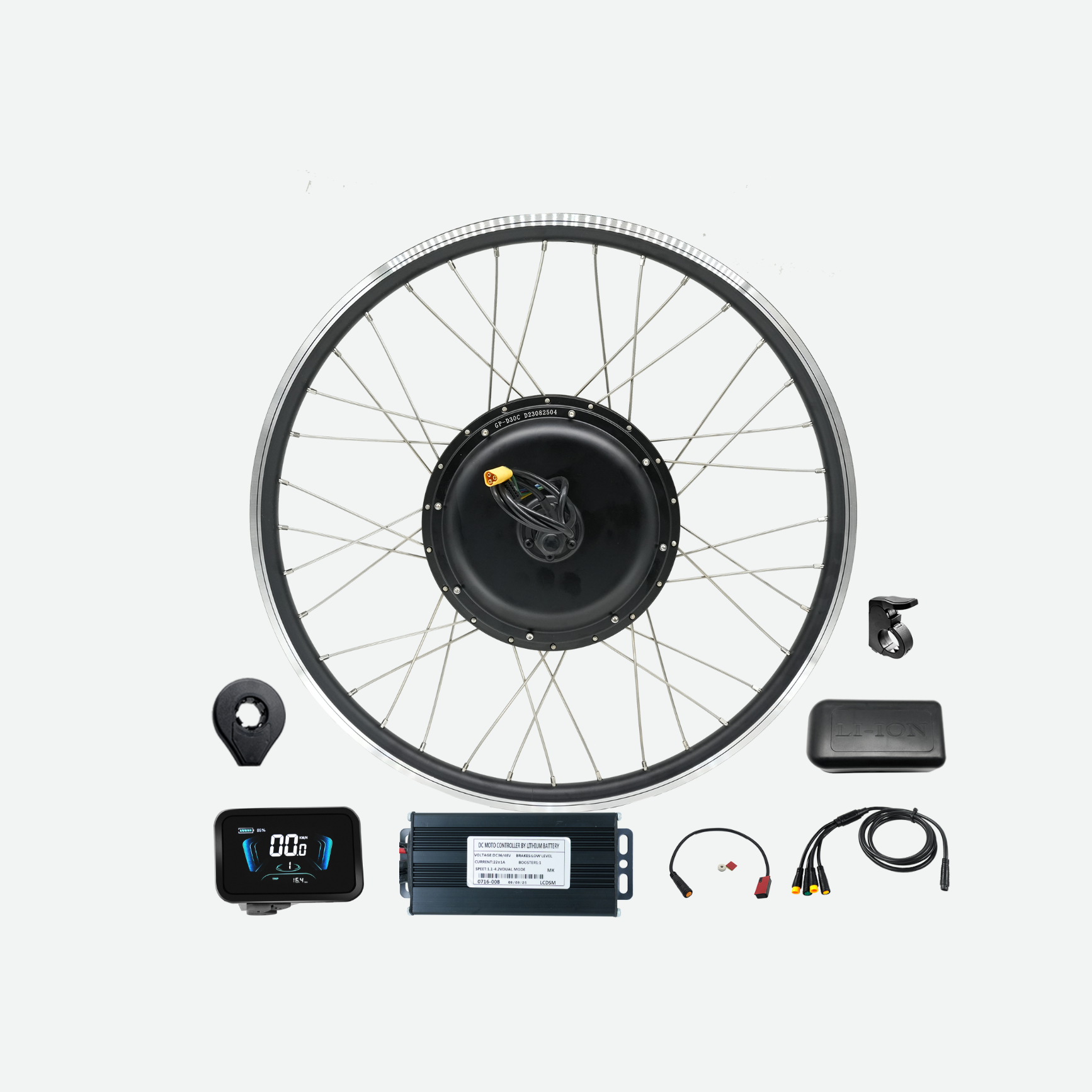 eSoulbike™ Kit de conversion de vélo électrique avec roue arrière sans engrenage 48 V 1000 XNUMX W
