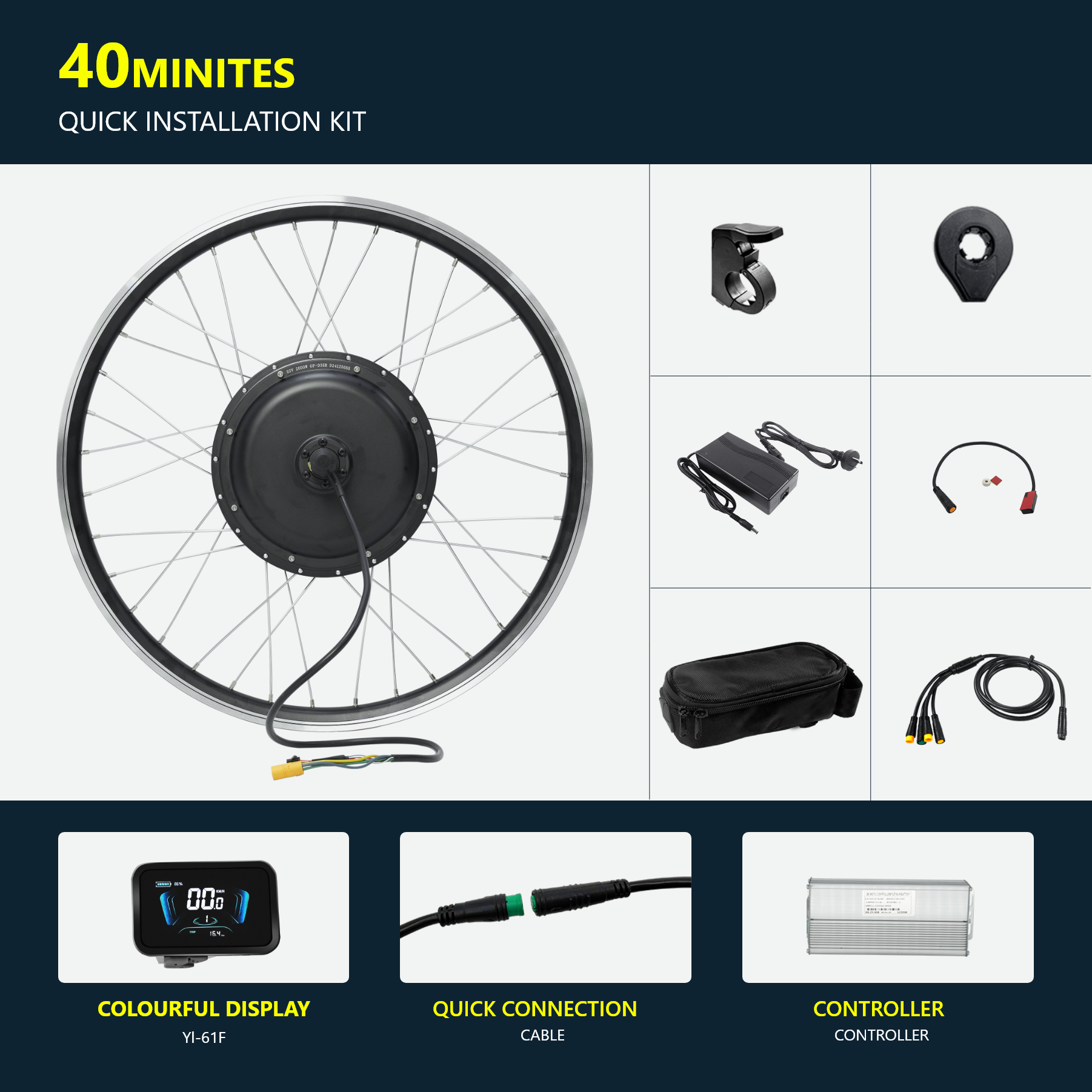 Best Rear Hub Ebike Conversion Kit 48V 1500W For Sale – eSoulbike