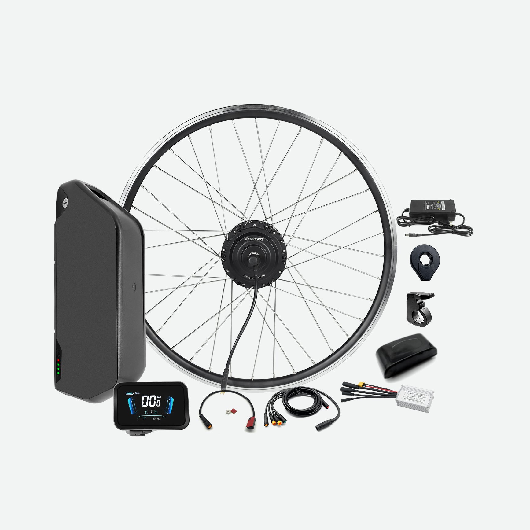 36V 250W Front Wheel Electric Bike Conversion Kit With Battery eSoulbike 36V 250W Front Wheel Electric Bike Conversion Kit With Battery eSoulbike