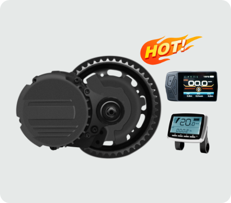 Kit De Conversion Roue Avant 24″ 500W 36V – Moteur Sans Balais, écran PAS, Pour Vélo électrique
