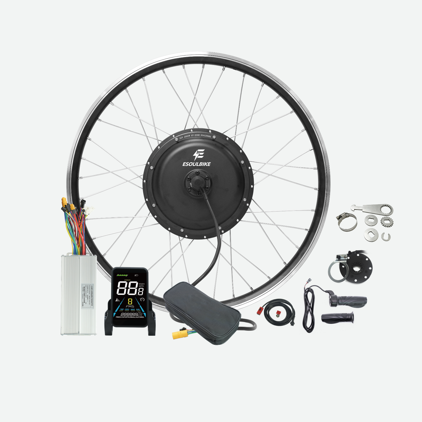 52V 2000W Ebike Conversion Kit